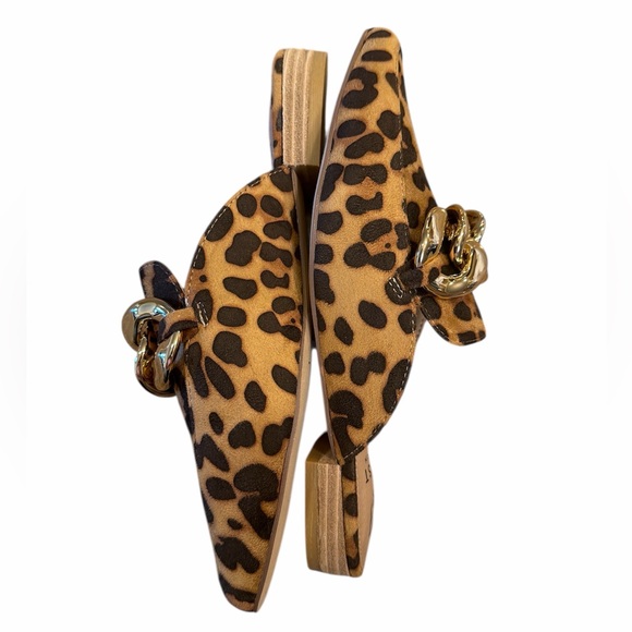 Beast Fashion Leopard Print Mules Brown Black Size 7.5 Slip On Pointed Toe NEW - Picture 6 of 12